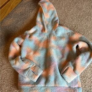 Cozy Multicolor girls Size 12 Athleta Girl sweatshirt. Fleece material.